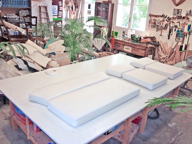 Coussins pour salon de jardin