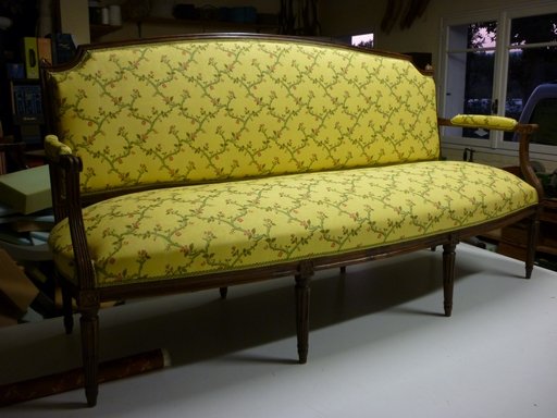 Tapisserie canapé Louis XVI