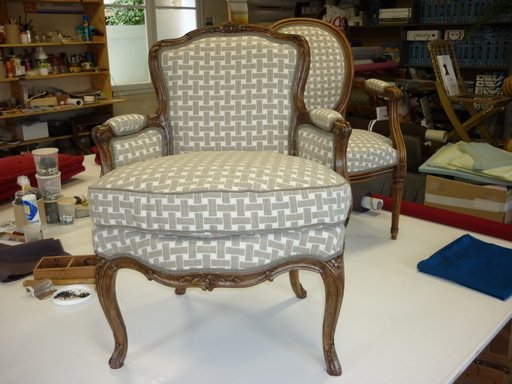 Tapisserie fauteuil à coussin