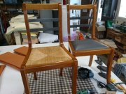 Tapisserie chaise tissu enduit