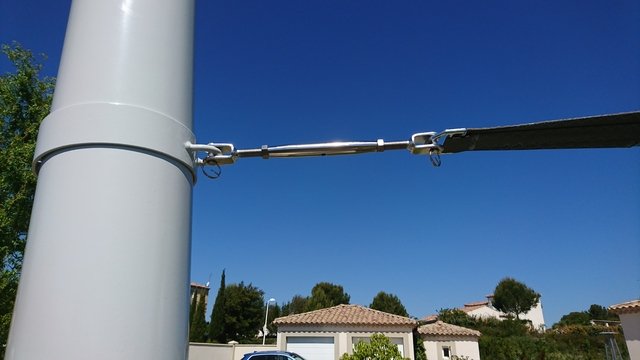 Ridoir Voile d'ombrage triangulaire Serge Ferrari Soltis Perfom 92