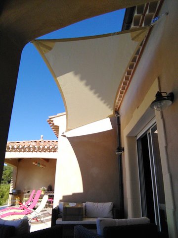 Voile d'ombrage quadrangulaire Stretch tentmesh (3)