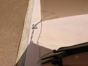 Ancrage Voile d'ombrage quadrangulaire Serge Ferrari Soltis Proof 502 Vanille