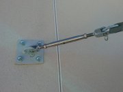 Platine d'ancrage voile d'ombrage