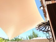 Voile d'ombrage quadrangulaire Serge Ferrari Soltis Proof 502 vanille